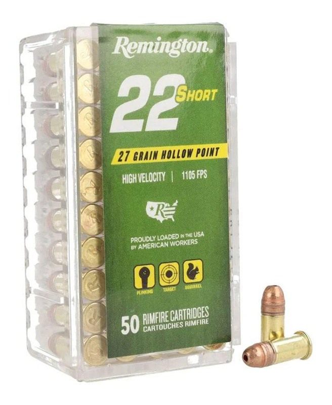 Remington Arms 22 Short Rimfire Ammunition 27gr Cprn 1105 fps 50/ct view 2