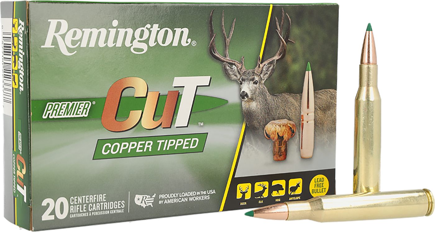 Remington Premier Cut Copper Tipped Rifle Ammunition 270 Win 130gr PT 3010