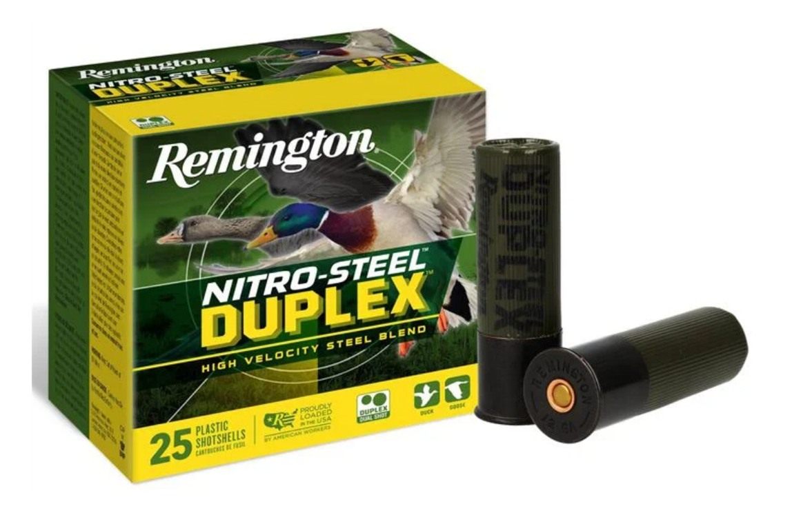 Remington Nitro-Steel Duplex Shotshells 12ga 3in 1/4oz 1450 fps BB(x4) 25/c view 2