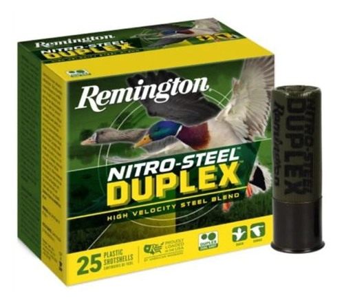 Remington Nitro-Steel Duplex Shotshells 12ga 3in 1/4oz 1450 fps BB(x4) 25/c view 3