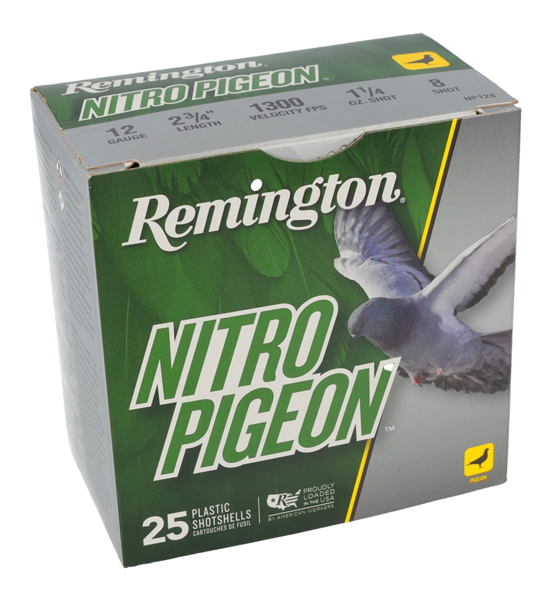 Remington Ammunition R28682 Nitro Pigeon 12 Gauge 2.75in 1 1/4oz 8 Shot 25