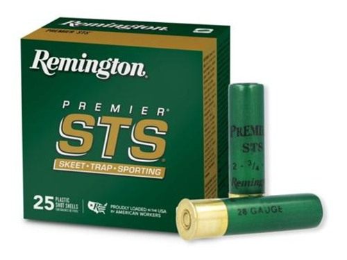 Remington Ammunition 28057 Premier STS 28 Gauge 2.75in 3/4 oz 8 Shot 25 Per view 3