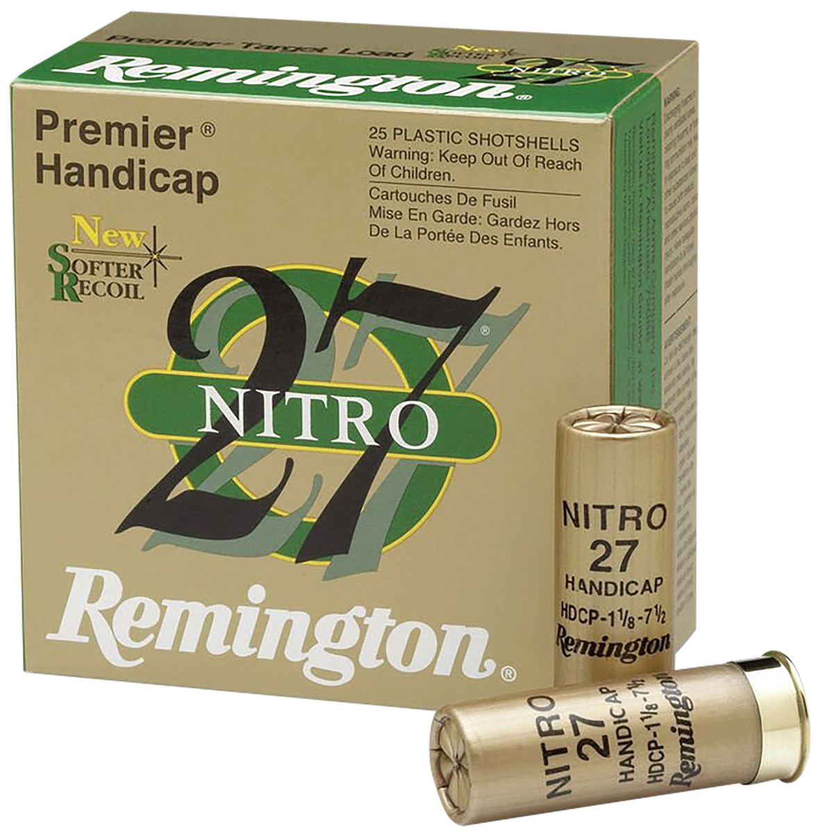 Remington Ammunition 20227 Premier Nitro 27 Handicap 12 Gauge 2.75in 1 oz 7