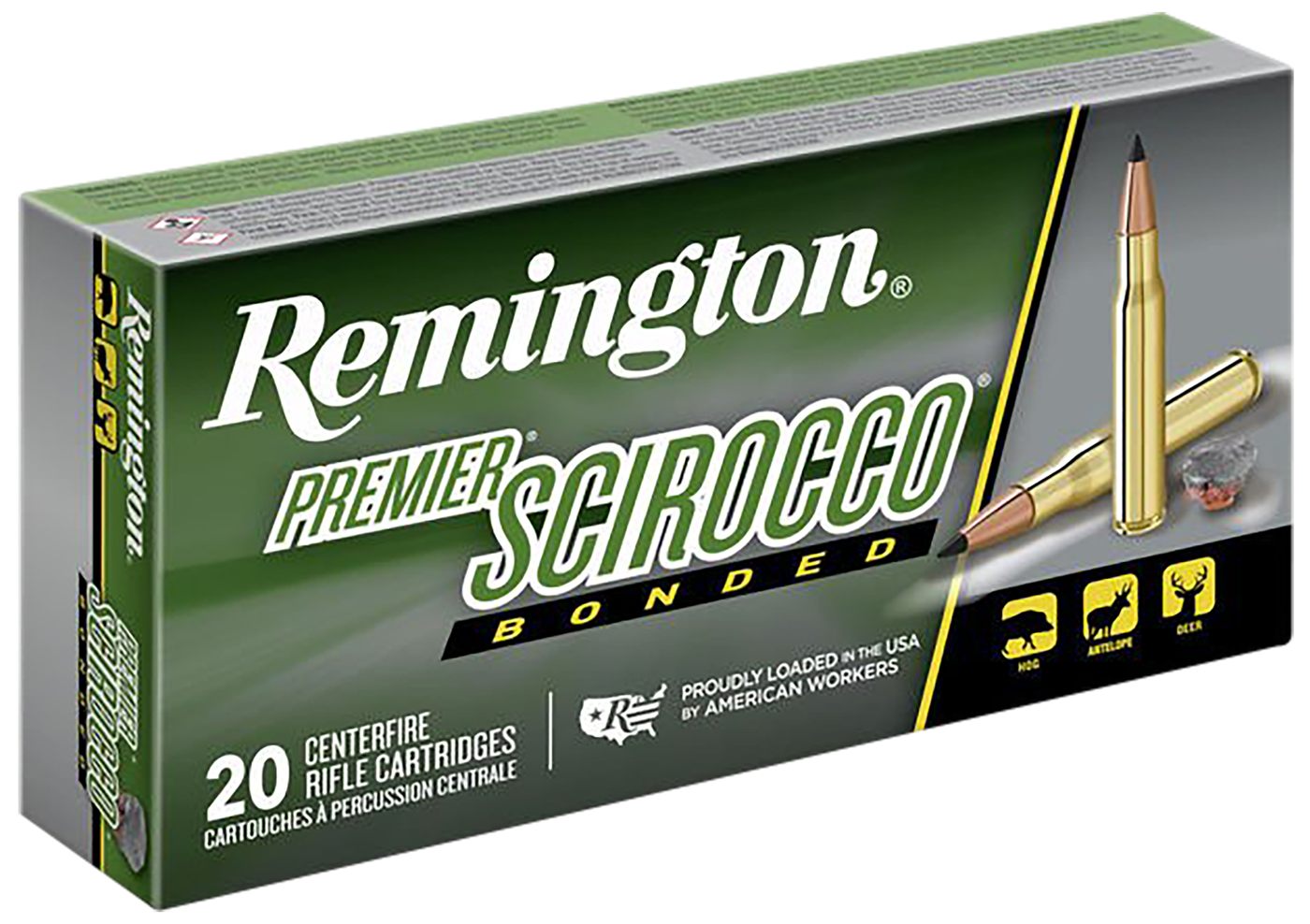 Remington Ammunition 27936 Premier Scirocco Bonded 300RUM 180gr Swift 20 Pe