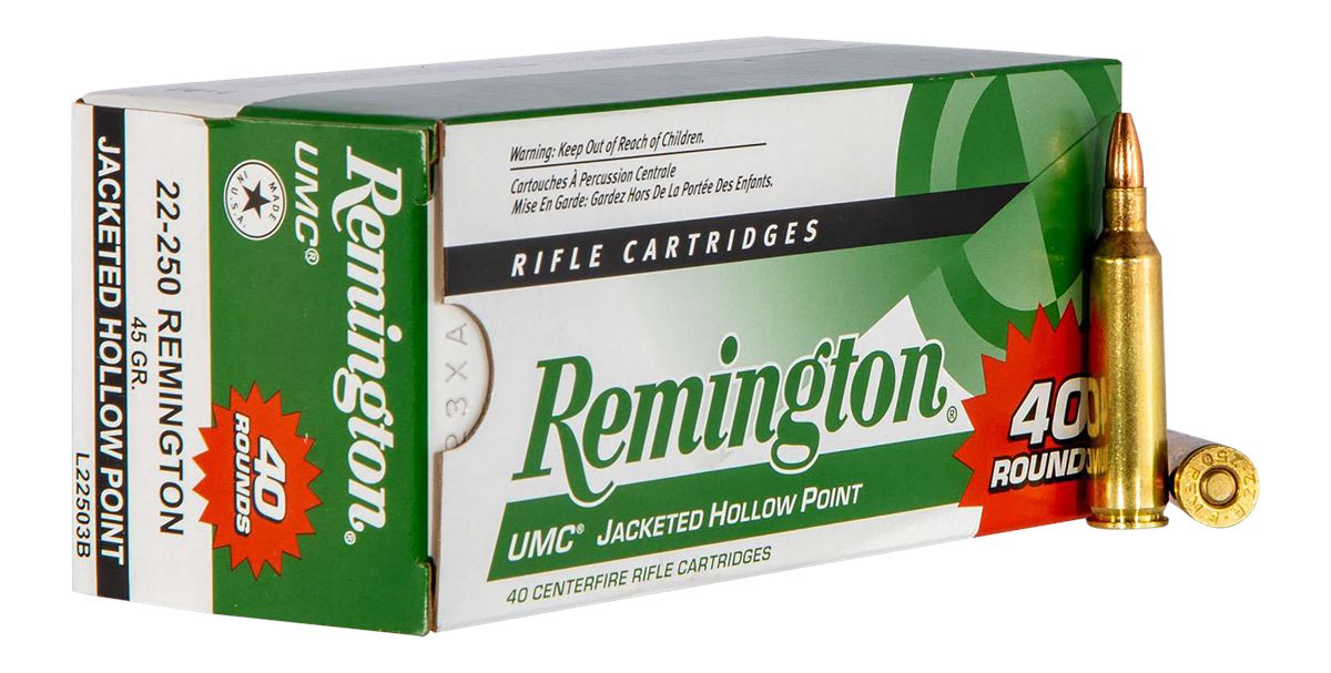 Remington Arms Ammunition 23769 UMC Value Pack 22-250 45gr Jacketed Hollow