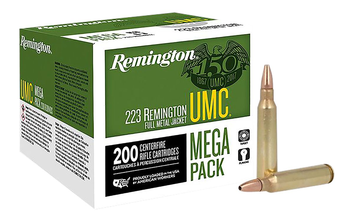 Remington Arms Ammunition 23775 UMC Mega Pack 223 45gr Jacketed Hollow Poin