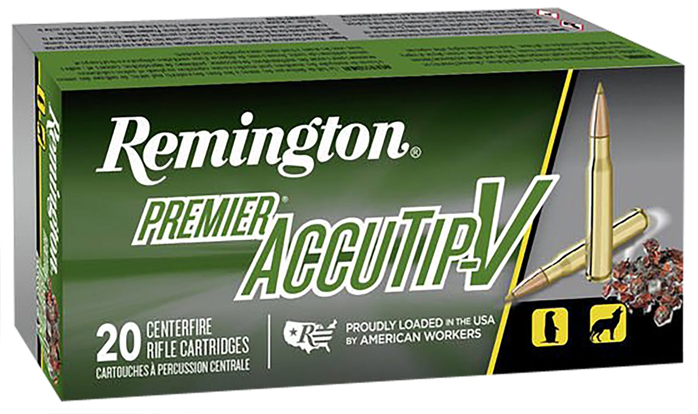 Remington Arms Ammunition 29220 Premier Accutip-V 204 Ruger 40gr V Boat Tai