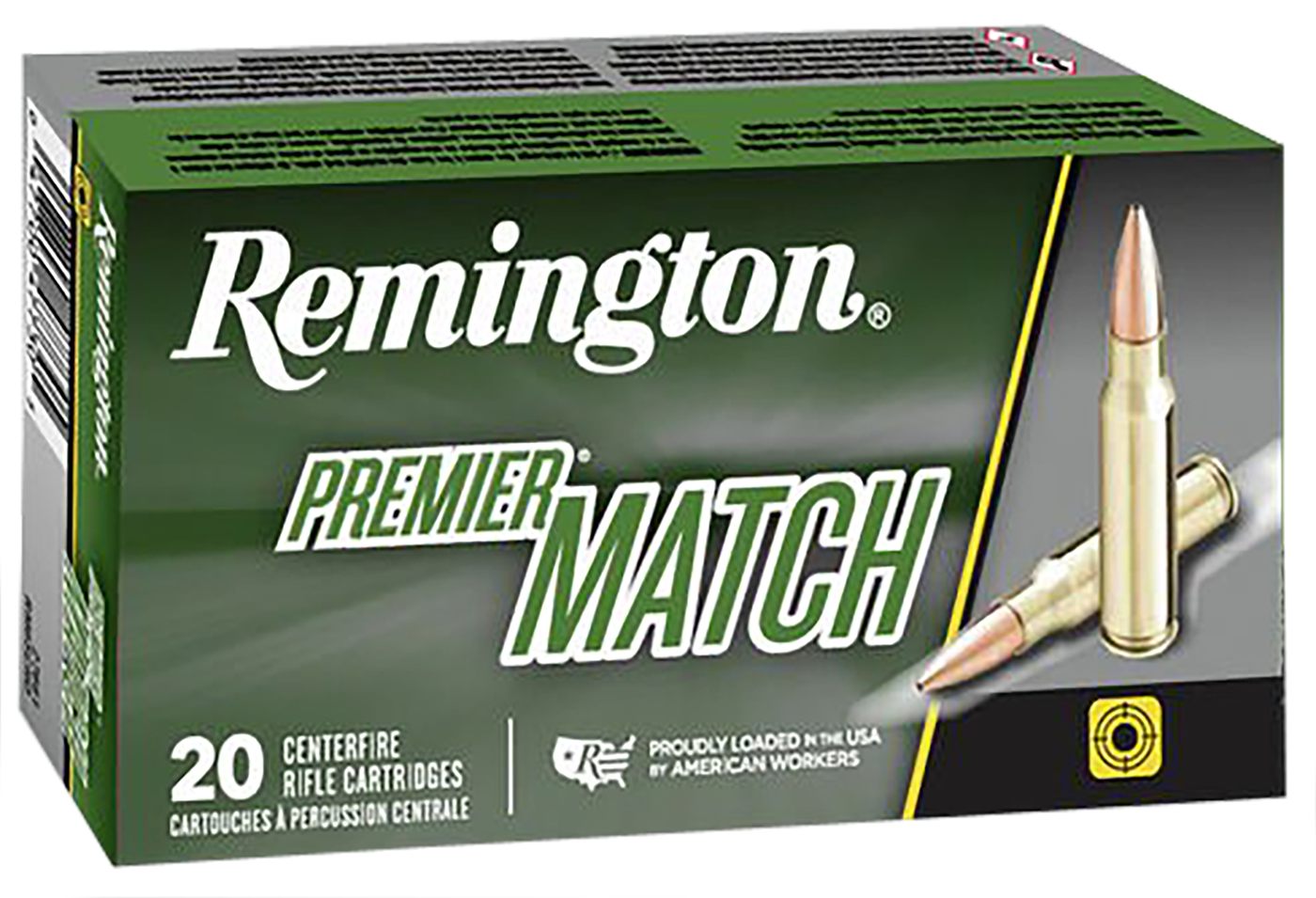 Remington Ammunition 21486 Premier Match 308 Win 175gr Sierra BTHP 20 Per B