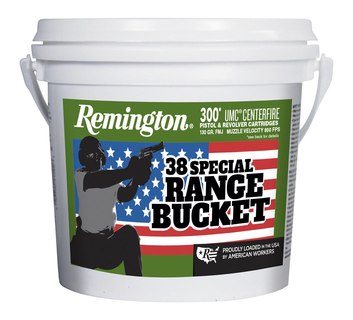 Remington Ammunition 23669 UMC Range Bucket 38 Special 130gr Full Metal Jac