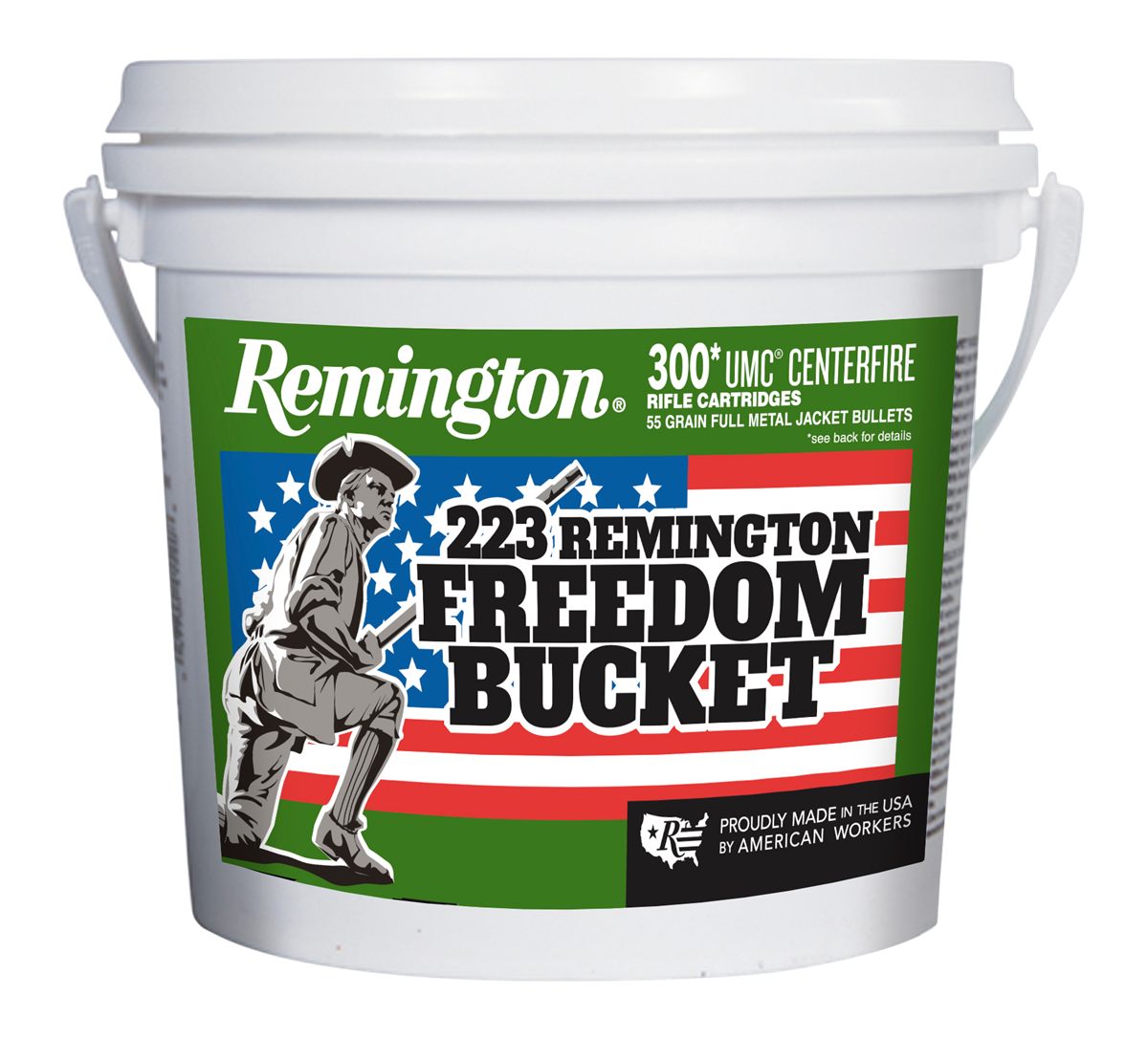 Remington Ammunition 23897 UMC Freedom Bucket 223 55gr Full Metal Jacket 30