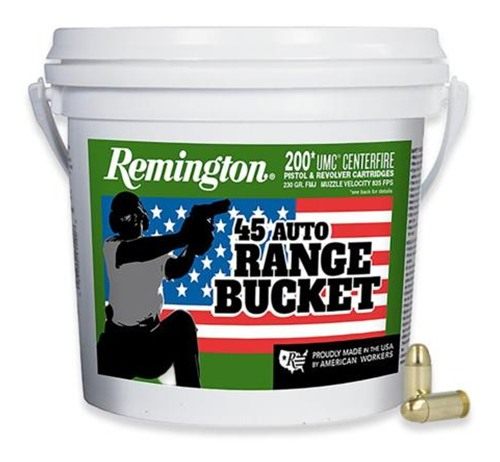 Remington Arms UMC Range Bucket Handgun Ammunition .45 ACP 230 gr FMJ 835 f