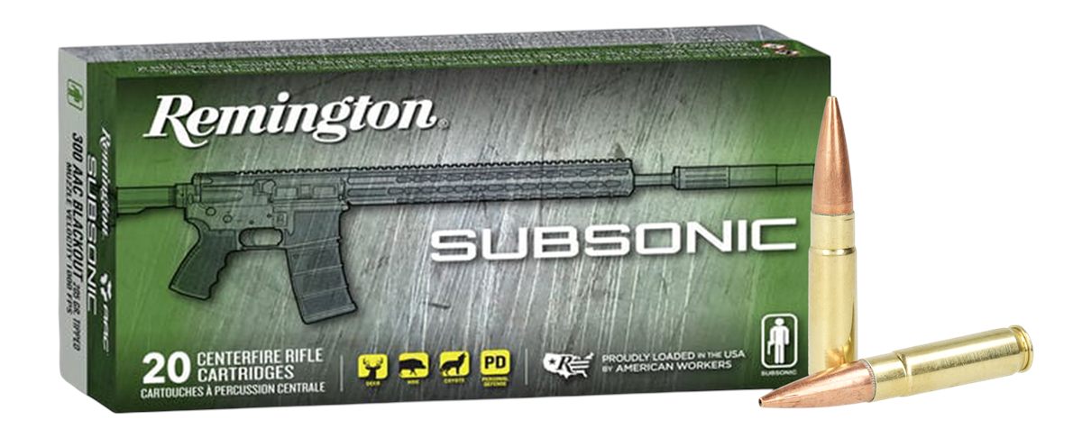Remington Ammunition 28430 300 Blackout 220gr Open Tip Flat Base 20 Per Box
