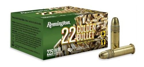 Remington Ammunition 21229 Golden Bullet Rimfire 22LR 36gr Plated Hollow Point 225 Per Box/10 Case view 2