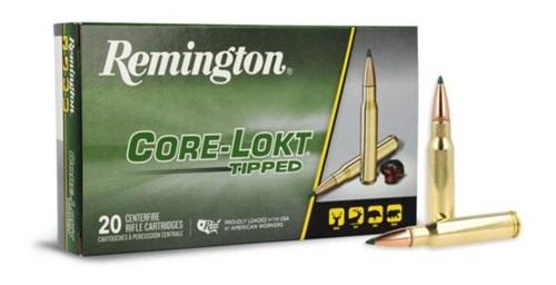 Remington Core-Lokt Tipped Rifle Ammunition .308 Win 165gr PT 2700 fps 20/c view 3