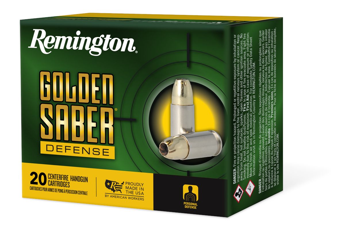 Remington Ammunition 27612 Golden Saber Defense 45ACP 230gr Brass Jacketed