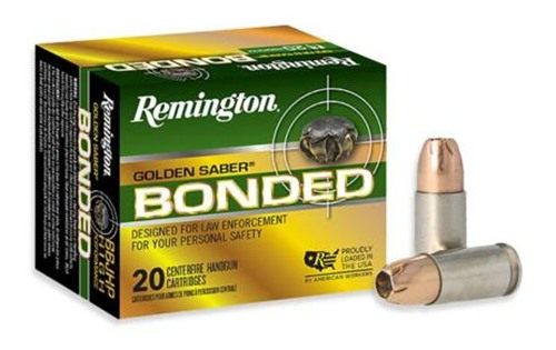Remington Ammunition 29343 Golden Saber Bonded 9mmLuger 147gr Brass Jackete view 2