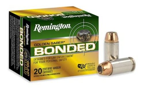 Remington Arms Ammunition 29365 Golden Saber Bonded 40S W 180gr Brass Jacke view 2