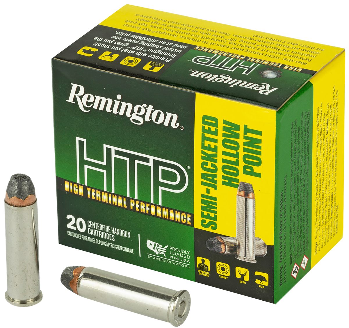 Remington Ammunition 22231 HTP 357 Mag 158gr Semi Jacketed Hollow Point 20