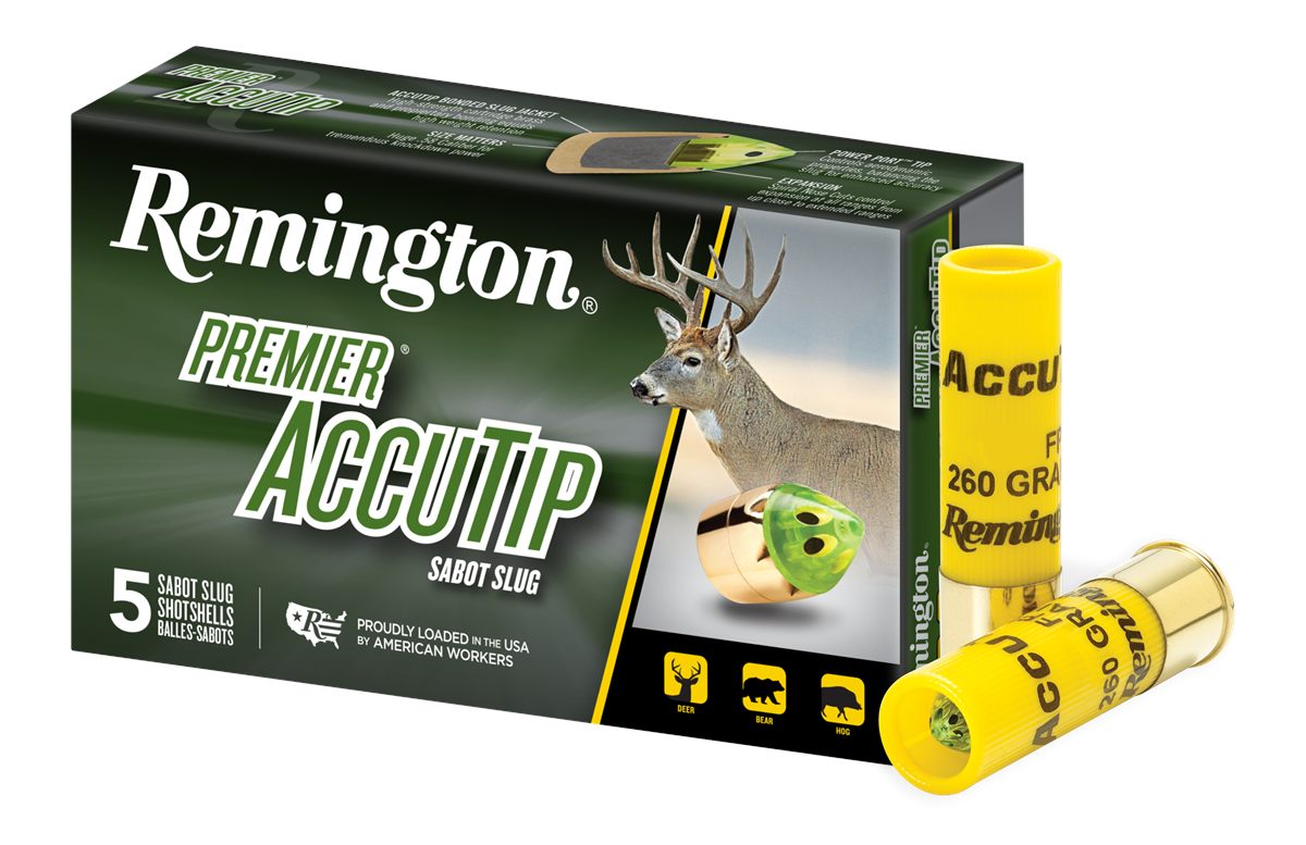 Remington Ammunition 20498 Premier AccuTip 20 Gauge 3in Sabot Slug Shot 5 P