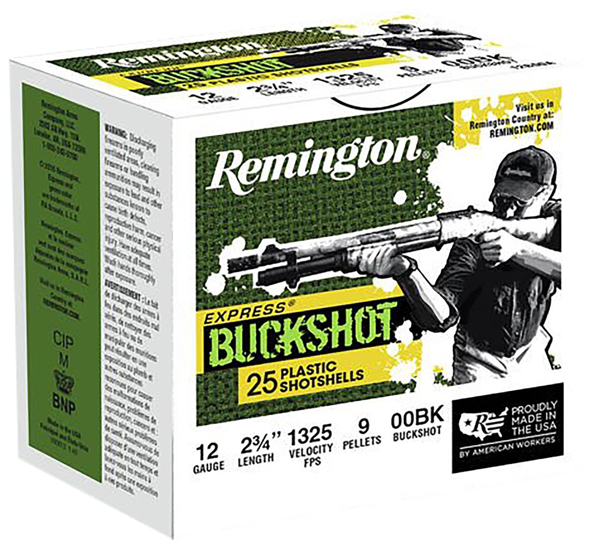 Remington Ammunition 20411 Express Buckshot 12 Gauge 2.75in 00 Shot 25 Per