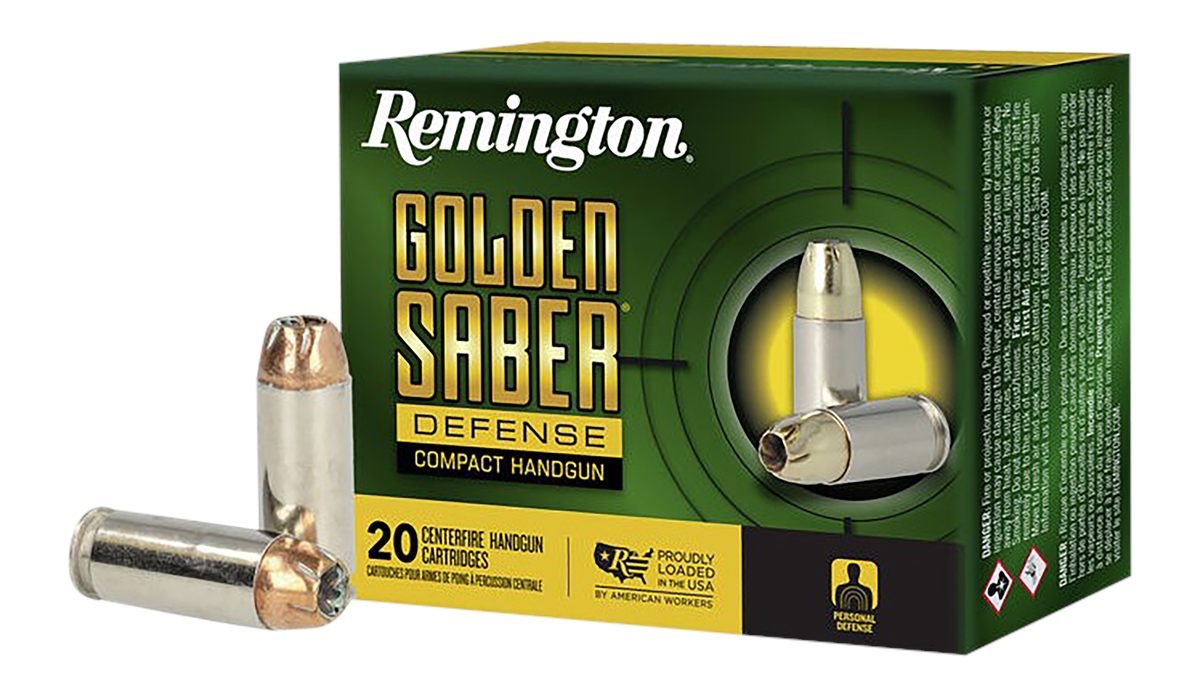 Remington Ammunition R21370 Golden Saber Defense 10mmAuto 180gr Brass Jacke
