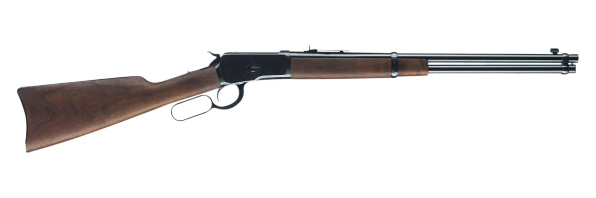 Winchester Repeating Arms 534177124 Model 1892 Carbine Full Size 44 Rem Mag 10+1 20" Brushed Polish Blued Steel Barrel, Drilled & Tapped Steel Receiver, Black Walnut Straight Grip Synthetic Stock
