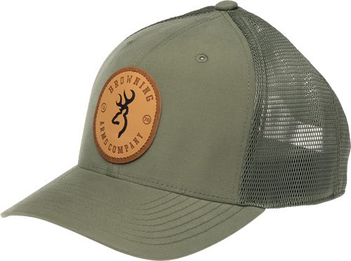 BROWNING CAP SELMAN LEATHER CIRCLE PATCH GREEN