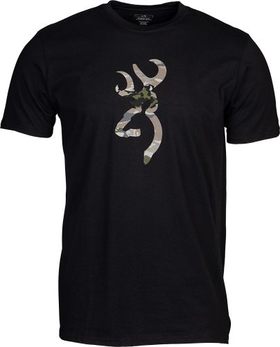 BROWNING SS T-SHIRT CAMO BUCKMARK BLACK/OVIX XLARGE view 2