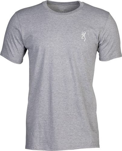 Browning SS T-Shirt Legacy Flag Hthr Gray Xlarge
