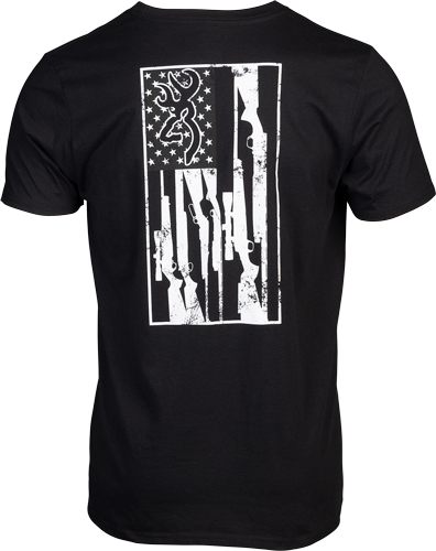 Browning SS T-Shirt Legacy Flag Black Large view 2