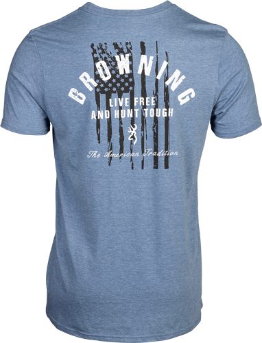 BROWNING SS T-SHIRT HUNT TOUGH BLUE XXLARGE view 2