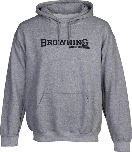BROWNING HOODIE BACKFENCE HEATHER GRAY LARGE