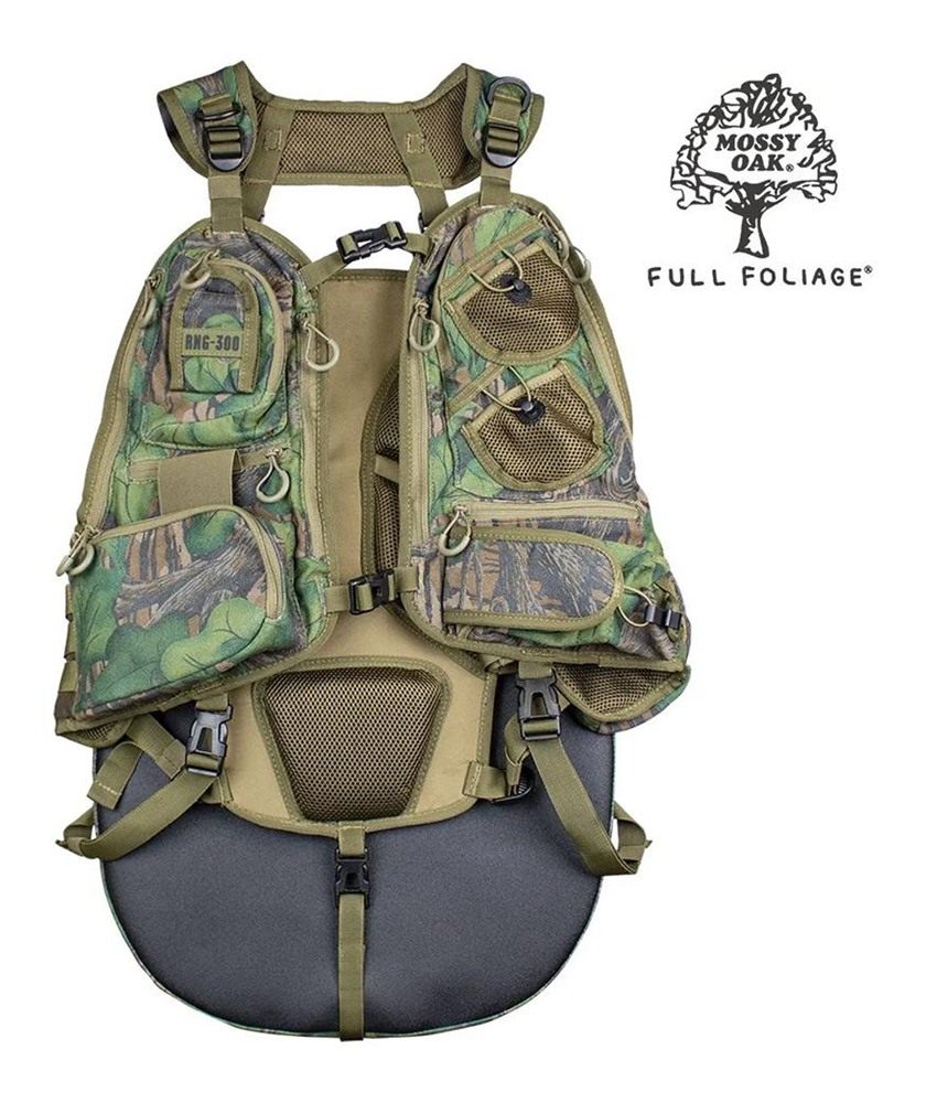Moultrie Enterprises Knight Hale Run N' Gun 300 Turkey Vest Mossy Oak Full