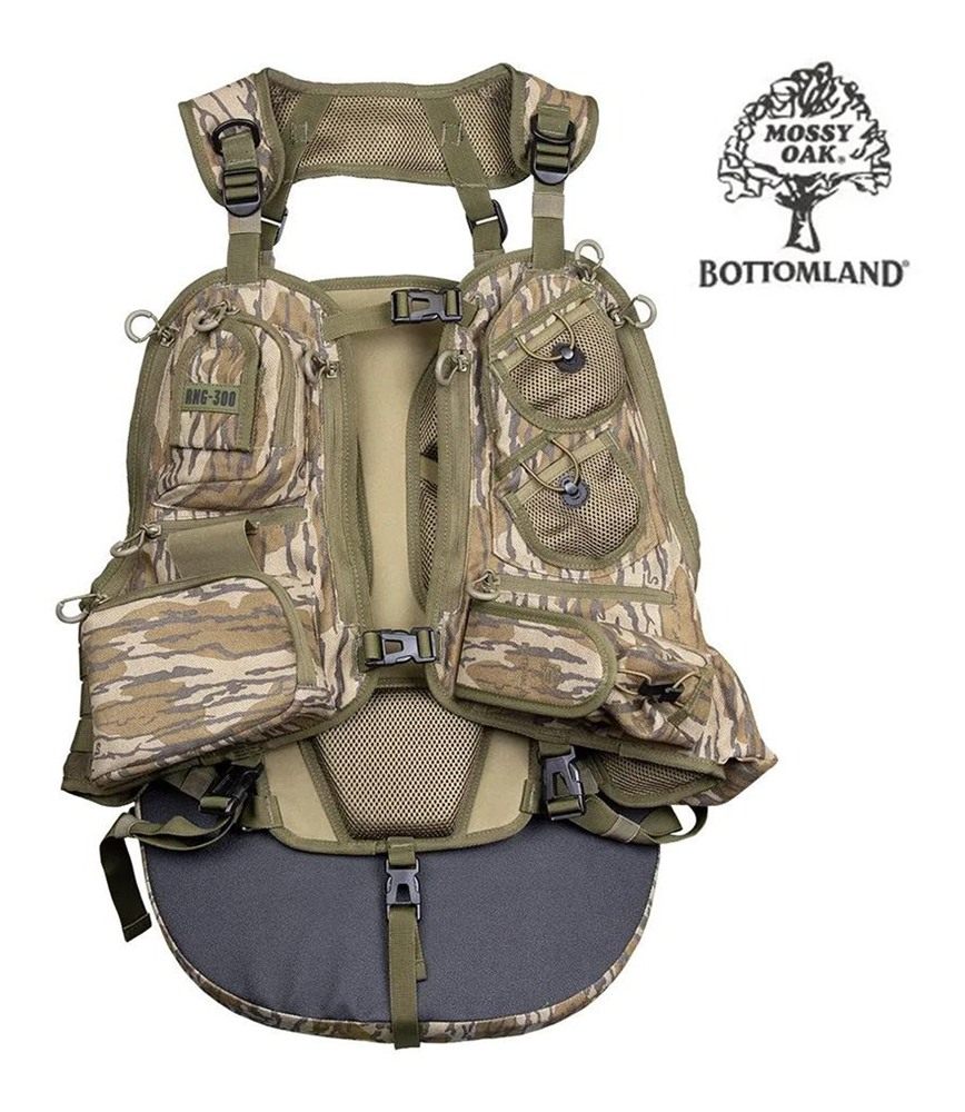 Moultrie Enterprises Knight Hale Run N' Gun 300 Turkey Vest Mossy Oak Botto view 2
