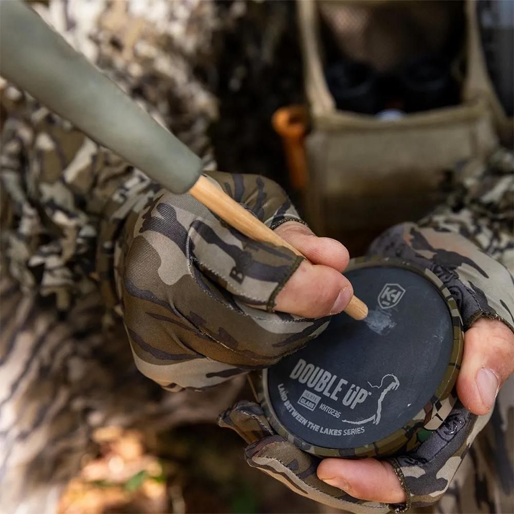 Moultrie Enterprises Knight Hale Double Up Slate/Glass Pot Turkey Call Lbtl view 2