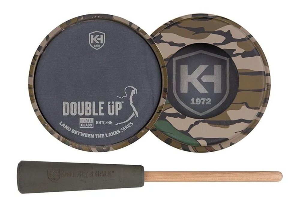 Moultrie Enterprises Knight Hale Double Up Slate/Glass Pot Turkey Call Lbtl view 3
