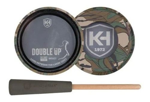 Moultrie Enterprises Knight Hale Double Up Glass/Slate Pot Turkey Call Lbtl