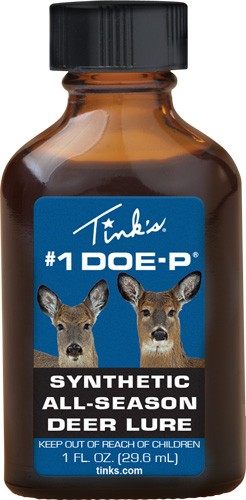 Tinks Deer Lure 1 DOE-P NON Estrus Synthetic 1FL OZ Bottle