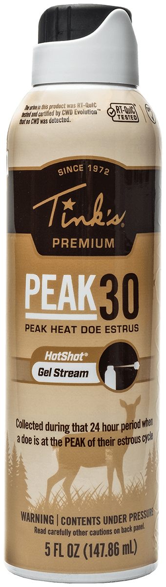 Tinks W6264 Peak30 Hot Shot Deer Doe In Estrus Scent Gel 5 oz Stream view 2