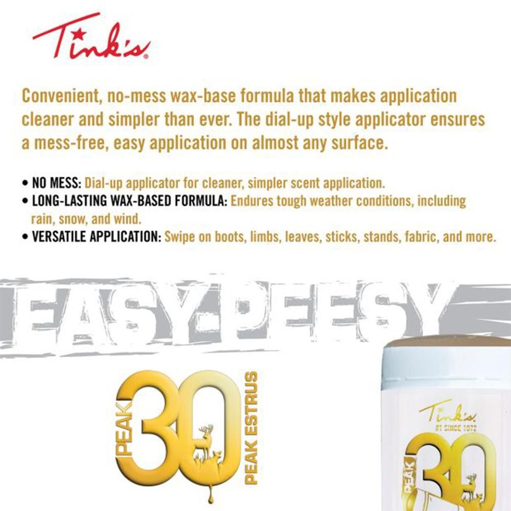 Tink's Peak30 Premium Doe Estrus Natural Stick 2.75