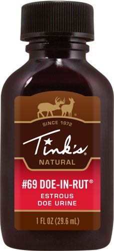 Tinks Deer Lure 69 DOE-IN-RUT 1FL OZ Squirt TOP Bottle