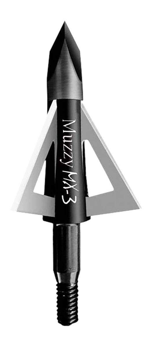 Muzzy 225MX33 MX-3 Broadhead 3-Blade Trocar Tip Anodized Aluminum Ferrule 1