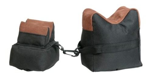 Outdoor Connection TOC Bench BAG 2-PC SET Black Fabric/TAN Leather