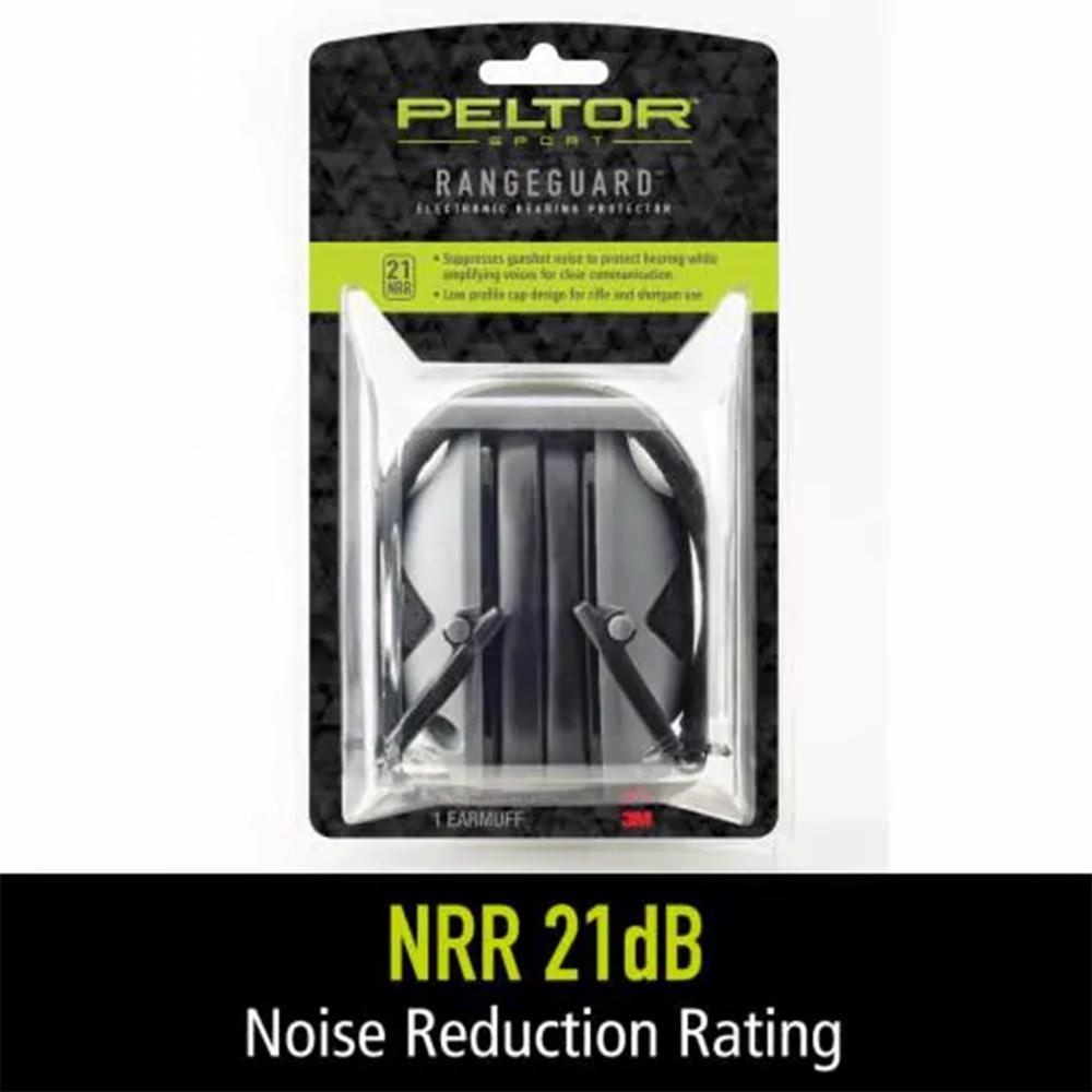 Peltor RGOTH4 Sport RangeGuard Polymer 21 dB Over the Head Gray/Black Adult view 5