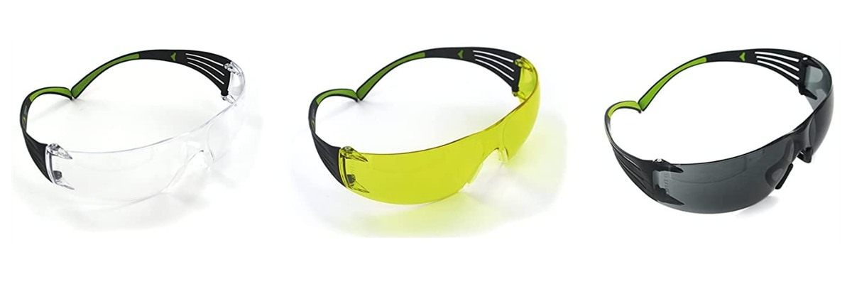 Peltor Sport SecureFit 400 Eye Protection, Multi Shaded 3 Pack (Clear/Amber view 2