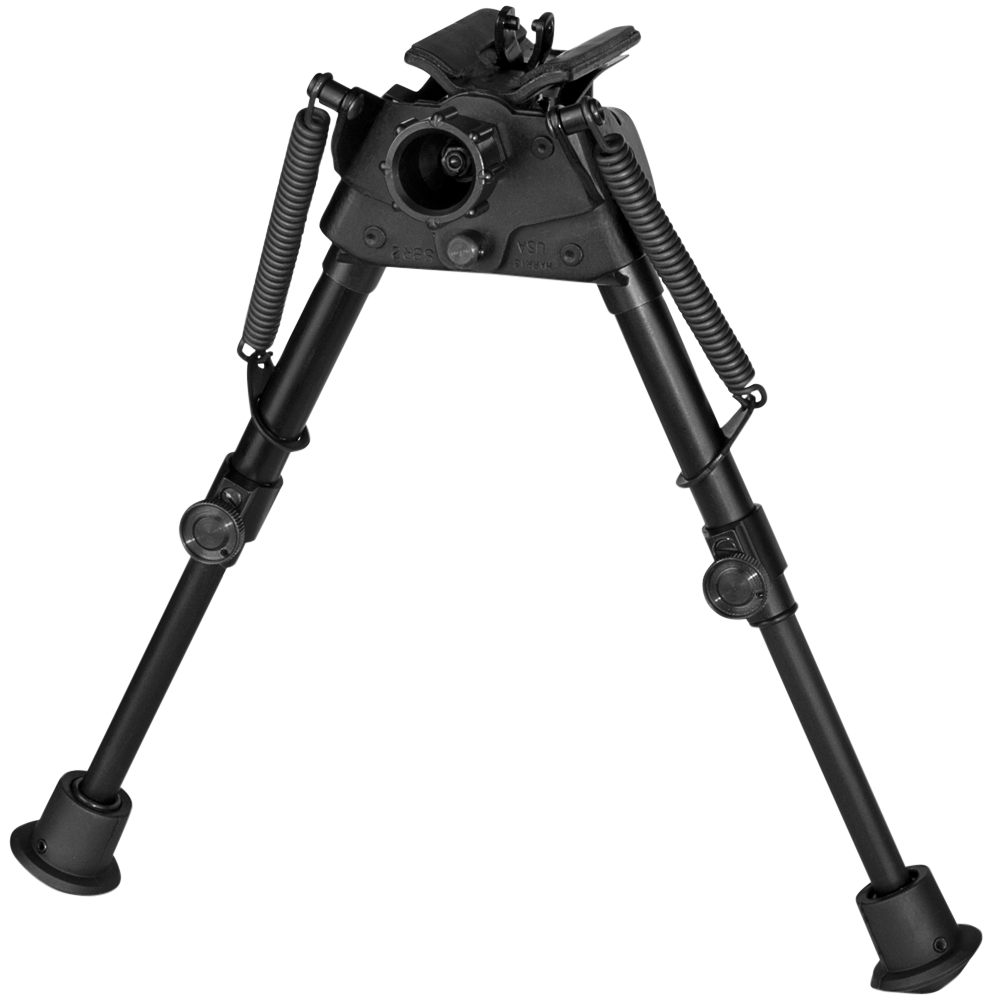 Harris Engineering Bipods S-BR2 Swivel Stud, 6-9in, Self Leveling Legs, Rub