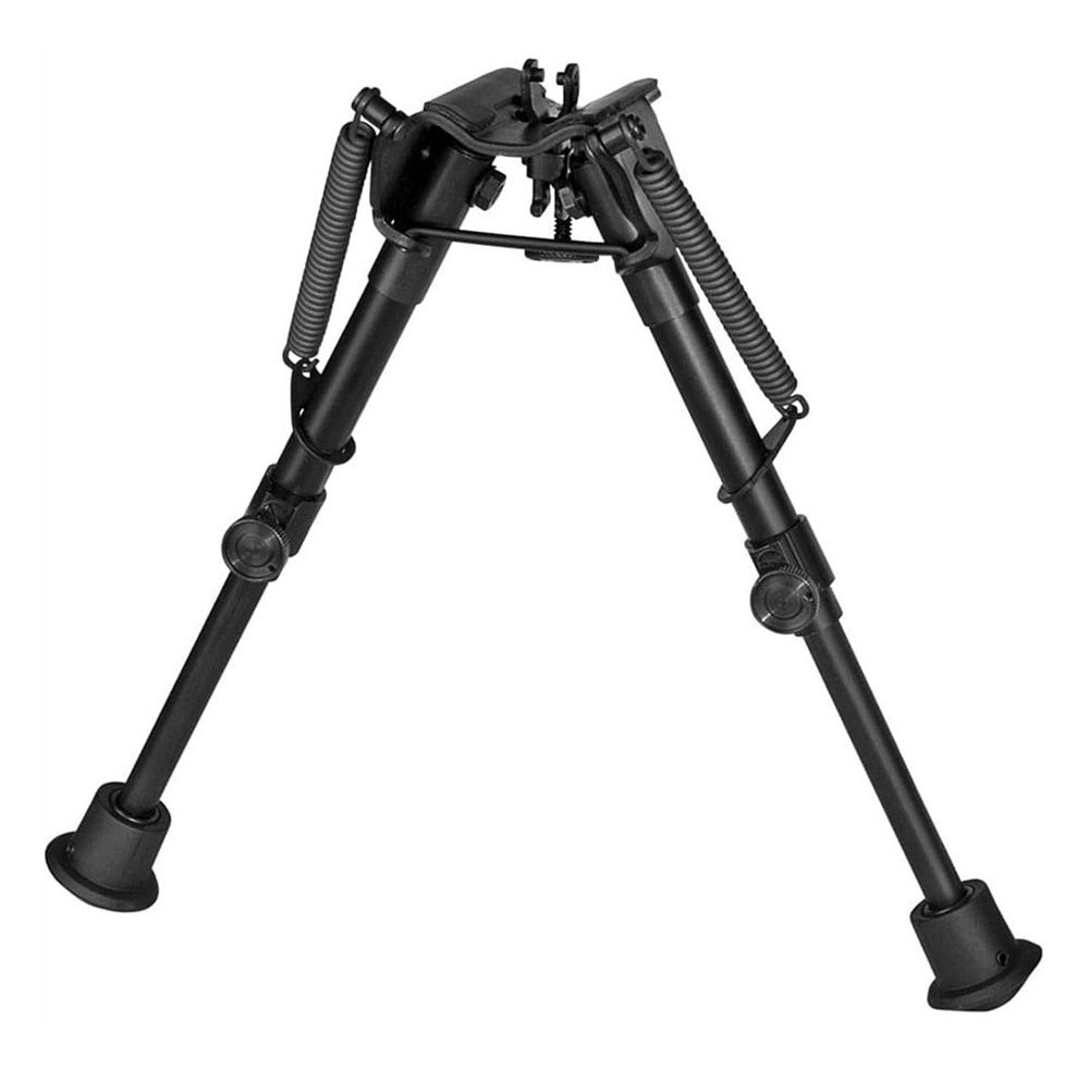 Harris Engineering Bipods 1A2-BR2 Non-Swivel Stud, 6-9in, Black Steel/Alumi