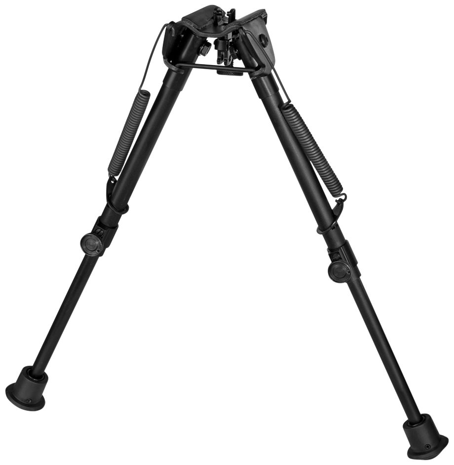 Harris Engineering Bipods 1A2-L2 Non-Swivel L Stud, 9-13in, Black Steel/Alu