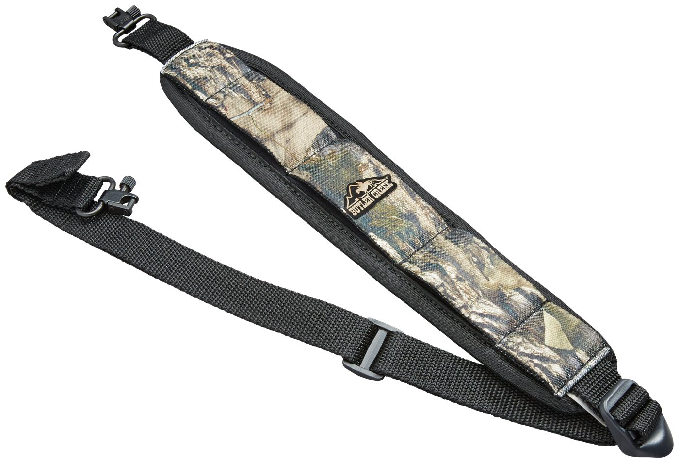 Butler Creek Comfort Stretch Rifle Sling with Swivels, Mossy Oak Break Up C