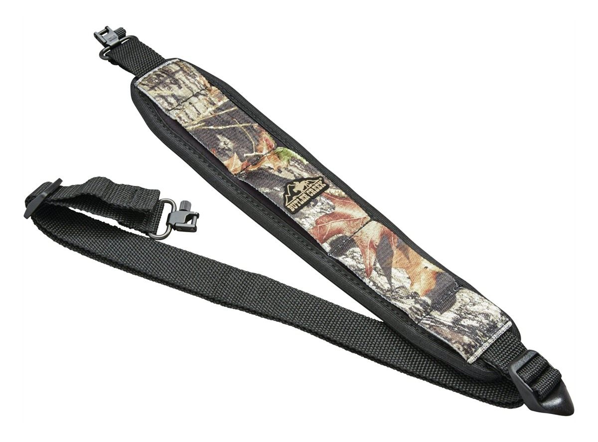 Butler Creek Comfort Stretch Rifle Sling with Swivels, Mossy Oak Break Up C view 2